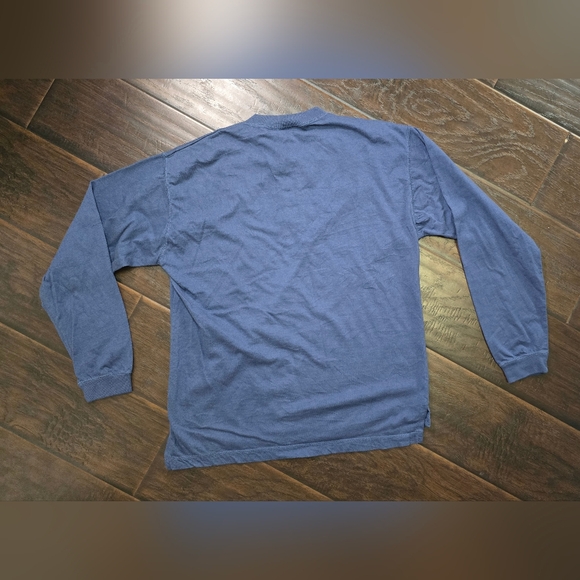 Architect Mens Blue Long Sleeve 3 Button Top Large - Picture 3 of 9